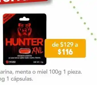Farmacia San Pablo Hunter xnl suplemento alimenticio para adultos 1 cápsula blíster polvo de bulbo seco 175 mg oferta