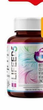 Lifeed5 suplemento alimenticio a base de colágeno con vitaminas y minerales