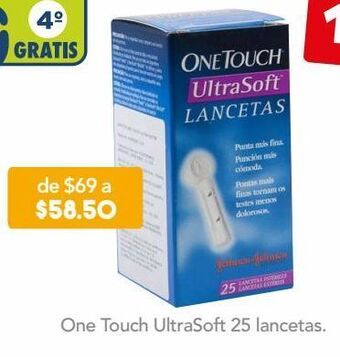 Farmacia San Pablo One touch lancetas ultra soft 25 piezas oferta