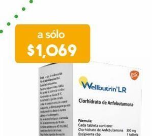 Wellbutrin lr 30 tableta frasco anfebutamona 300 mg