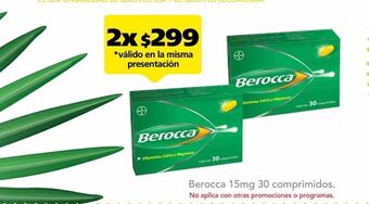 Farmacia San Pablo Berocca vitaminas, calcio y magnesio 30 comprimidos oferta