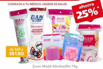 Farmacia San Pablo Zuum algodón modd almohadilla 100 piezas oferta