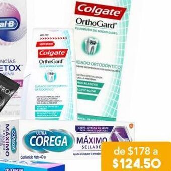 Farmacia San Pablo Corega ultra máximo sellado crema adhesiva para prótesis dentales sin sabor 40 g oferta