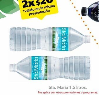 Farmacia San Pablo Sta. maría agua pura de manantial 1.5 l oferta