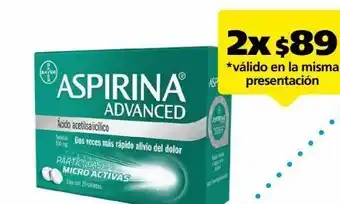 Farmacia San Pablo Aspirina advanced 20 tableta oferta