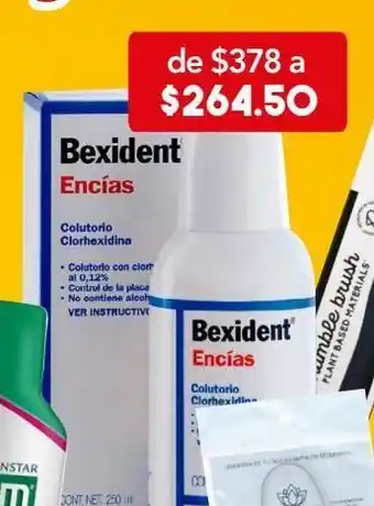 Farmacia San Pablo Bexident encías 250 ml solución frasco dosificador digluconato de clorhexidina 0.12 % dexpantenol 1 % oferta