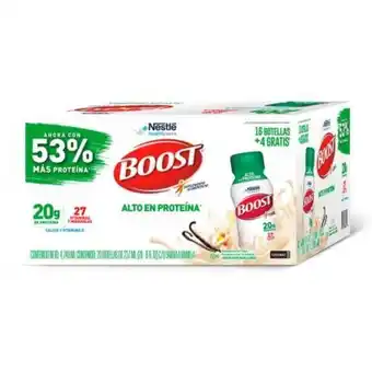 Sam's Club Suplemento alimenticio boost alto en proteína sabor vainilla 20 pzas con 237 ml oferta