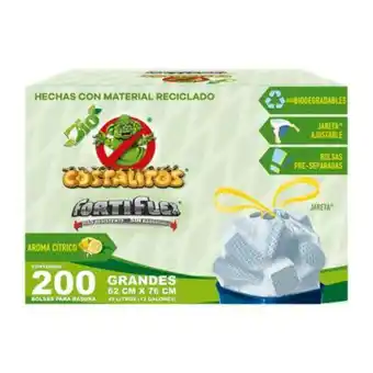 Bolsas para basura costalitos grandes 200 pzas