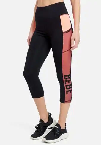 Bebe sport net mesh capri legging