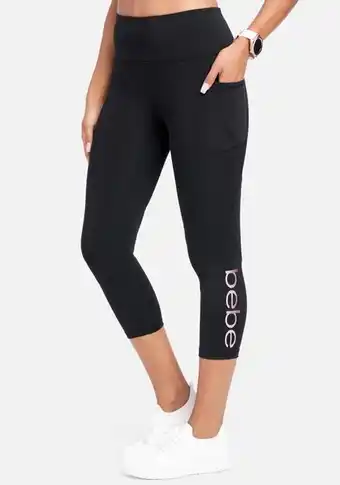 Bebe solid pocket capri