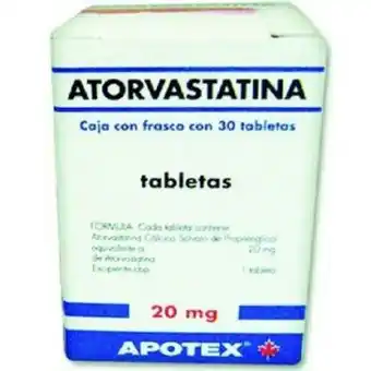 Atorvastatina 20 mg c/