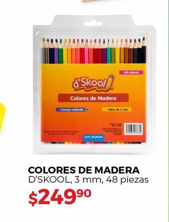 DelSol Colores de madera d'skool oferta