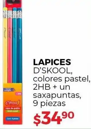 DelSol Lápices d'skool colores pastel + un sacapuntas oferta