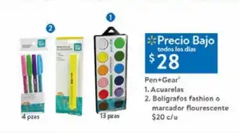 Walmart Acuarelas pen + gear oferta