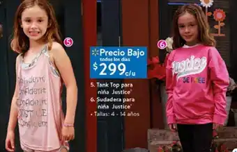 Tank top o sudadera para niña justice