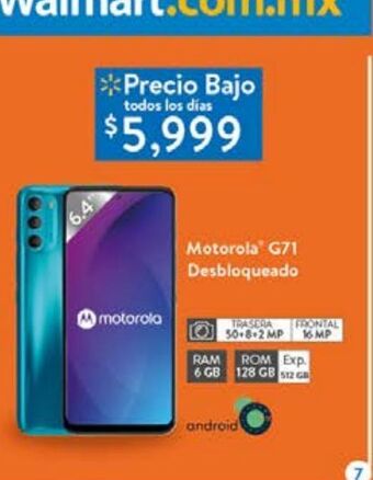 Walmart Motorola g71 oferta
