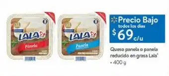 Walmart Queso panela o panela reducido en grasa lala oferta