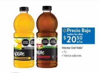 Walmart Néctar del valle 1l oferta