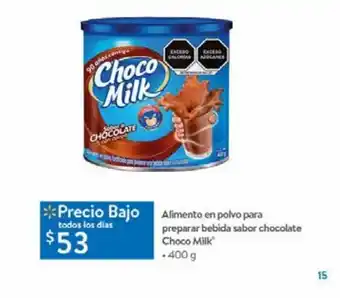 Alimento en polvo para preparar bebida chocomilk 400g