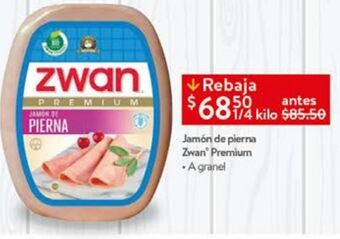 Walmart Jamón de pierna zwan oferta