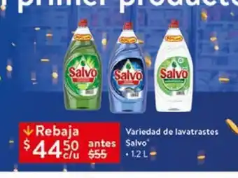 Walmart Variedad de lavatrastes salvo 1,2l oferta