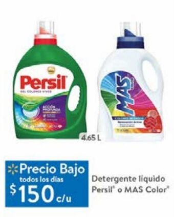 Detergente líquido persil o mas color