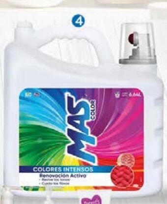 Detergente líquido mas color 6,64l
