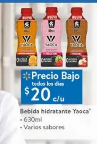 Walmart Bebida hidrtante yaoca 630ml oferta