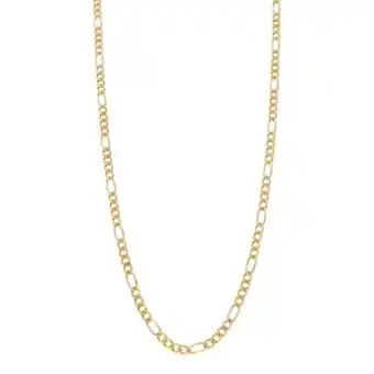 Nacional Monte de Piedad Collar de cuatro eslabones por uno en oro tres tonos 14 kilates. oferta