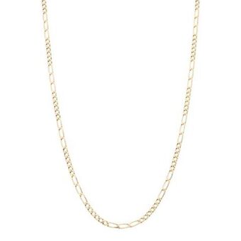 Nacional Monte de Piedad Collar de seis eslabones por tres en oro amarillo 14 kilates. oferta
