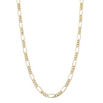 Nacional Monte de Piedad Collar de tres eslabones por uno en oro amarillo 14 kilates. oferta