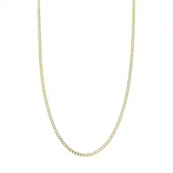 Nacional Monte de Piedad Gargantilla eslabón barbado diamantado en oro amarillo 14 kilates. oferta