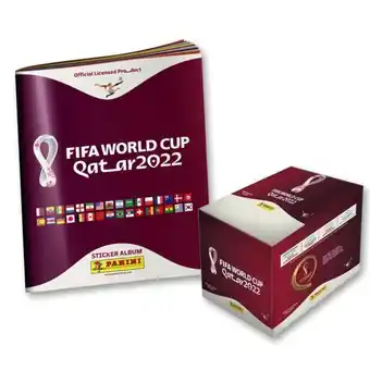 Juguetibici Panini - bundle álbum pasta suave + caja 104 sobres mundial qatar fifa 2022 oferta