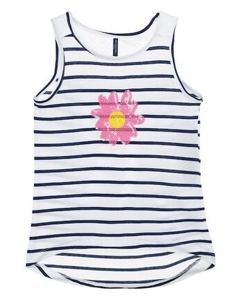 Suburbia Blusa weekend sin manga estampado a rayas para niña oferta