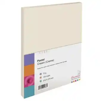 Papel bond pastel crema tamaño carta 10 0 hjs 75 grs