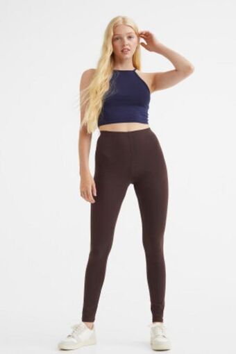 Leggings en punto de algodón