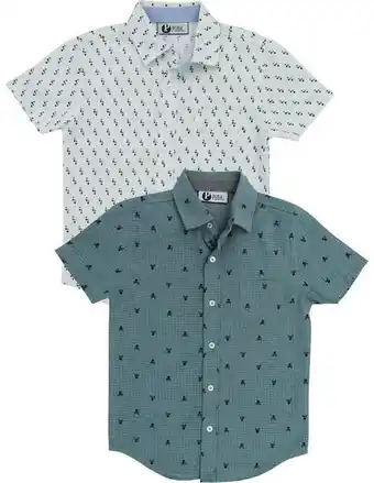 Liverpool Set de camisa push de algodón manga corta para niño oferta