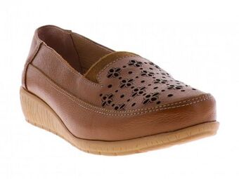 Calzzapato Stefania 104 piel caramel suela liga 22-27 oferta