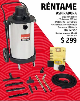 Sodimac Homecenter Réntame Aspiradora oferta