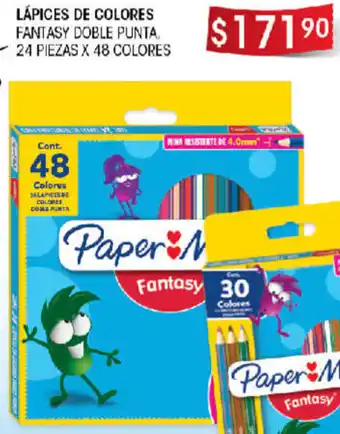 Lápices de Colores Fantasy Doble Punta, 24 Piezas x 48 Colores