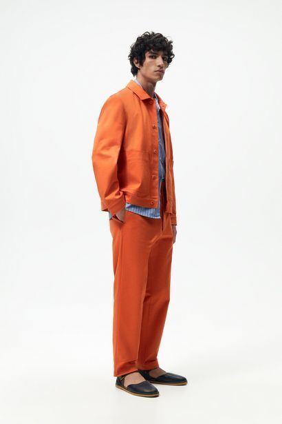 Pantalón wide fit x javier s. medina oferta en ZARA