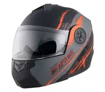 Muebles América Casco edge trubo ii abatible negro/naranja grande oferta