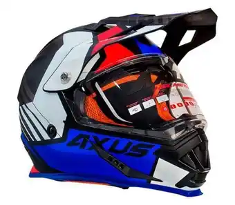 Muebles América Casco axus ax-pro doble visor cerrado azul xl oferta
