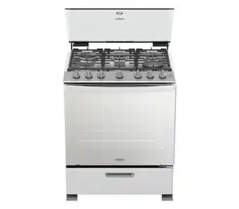 Muebles América Estufa de piso whirlpool 30'' wer7100s 6 quemadores oferta