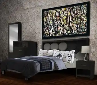 Recamara king size singapur gris 5 piezas