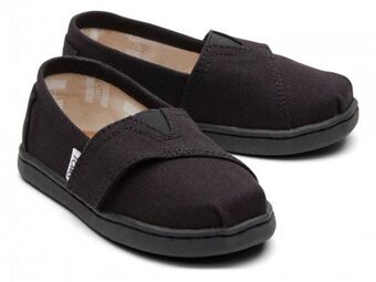 Calzzapato Toms 100 10529 black canvas 13 oferta