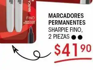 Marcadores permanentes sharpie 2 pzas