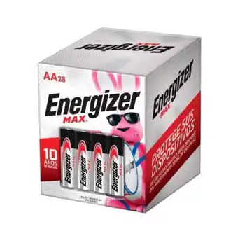 Sam's Club Pila alcalina energizer max aa 28 pzas oferta