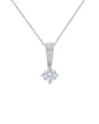 Collar fino de oro blanco con diamantes