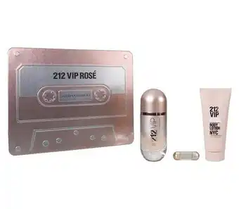 Perfume dama carolina herrera set 212 vip (edp) eau de parfum 80 ml